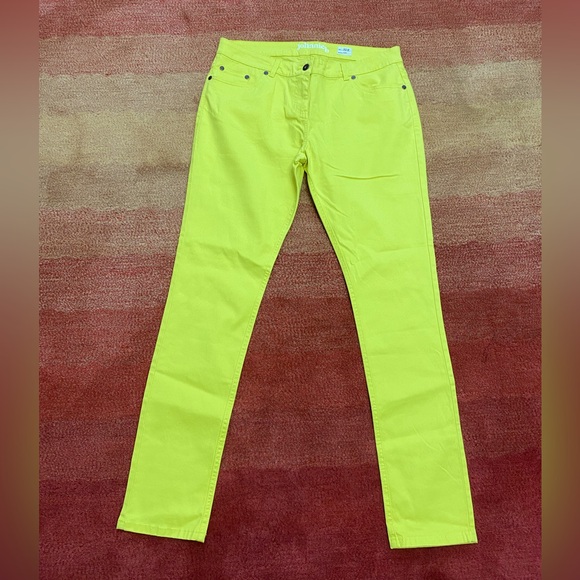 Johnnie B by Boden Skinny Jeans Mid-Rise  92117 Mustard Yellow - Picture 1 of 4